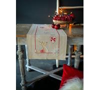 Vervaco Embroidery Kit Table Runner Reindeer in Christmas Spirit