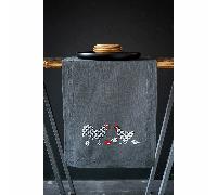 Vervaco Pre-Printed Cross Stitch Kit Table Runner Rooster and Chicken Embroidery Complete Kit Adult Creative Home Decoration Manual Table Cadeou DIY Approx. 40 x 100 cm Cross Stitch Embroidery