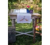 Vervaco Embroidery Kit Table Runner Striped Cats
