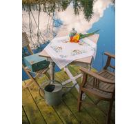 Vervaco Embroidery Kit Tablecloth Birdhouses