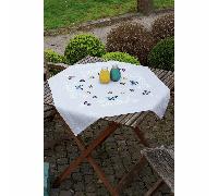 Vervaco Embroidery Kit: Tablecloth: Butterfly Dance