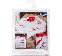Vervaco Embroidery Kit: Tablecloth: Christmas Elves, Acrylic, NA, 80 x 80cm
