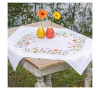 Vervaco Embroidery Kit Tablecloth Lavender and Field Flowers