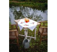 Vervaco Embroidery Kit Tablecloth Tropical Flowers