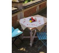 Vervaco Embroidery Kit: Tablecloth: Violets, NA, 80 x 80cm