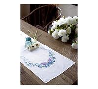 Vervaco Embroidery: Runner: Butterfly Splendour, 100% Cotton, Multi-Colour, 40 x 2 x 20 cm