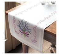 Vervaco Embroidery: Runner: Lavender, 100% Cotton, Multi-Colour, 40 x 14 x 20 cm, PN-0013257