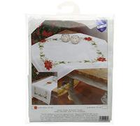 Vervaco Embroidery Runner Poinsettia, 100% Cotton, Multi-Colour, 40 x 19 x 20 cm