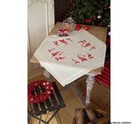 Vervaco Embroidery: Tablecloth: Christmas Elves, COTTON, NA, 80 x 80cm