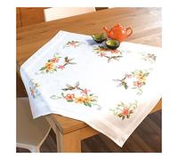 Vervaco Embroidery: Tablecloth: Hummingbird, 100% Cotton, Multi-Colour, 40 x 2 x 20 cm