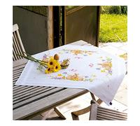 Vervaco Embroidery: Tablecloth: Rabbits, 100% Cotton, Multi-Colour, 40 x 2 x 20 cm