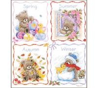 Vervaco Four Seasons with Popcorn Counted Cross Stitch, Multi-Colour