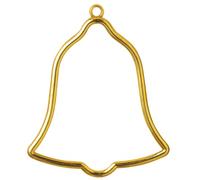 Vervaco Frame: Plastic: Bell Shaped: 8 x 9cm: Gold, 9 x 1 x 9 cm