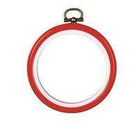 Vervaco Frame: Plastic: 7.5cm: Red, 7.5 x 1 x 7.8 cm