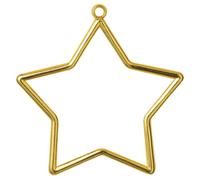 Vervaco Frame: Plastic: Star Shaped: 9 x 7cm: Gold, 9 x 1 x 7 cm