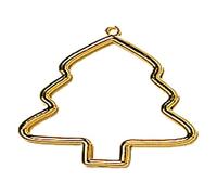 Vervaco Frame: Plastic: Tree Shaped: 9 x 8cm: Gold, 9 x 1 x 8 cm