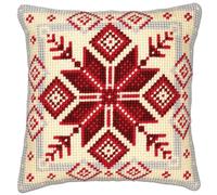 Vervaco Geometric Cross Stitch Cushion 1, Multi-Colour