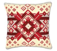 Vervaco Geometric Cross Stitch Cushion 2, Multi-Colour