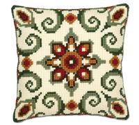 Vervaco Cross Stitch Cushion Kit – Geometric Design – Multi-Colour – PN-0008595