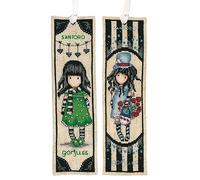 Vervaco Gorjuss Bookmark Set of 2 Linen Look Approximately 6 x 20 cm Set of 2