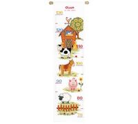 Vervaco Height Chart At The Farm II Counted Cross Stitch, Multi-Colour