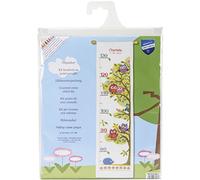 Vervaco Height Chart Owls Counted Cross Stitch Kit, Multi-Colour