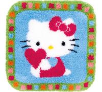 Vervaco Hello Kitty with a Heart Latch Hook Rug, Multi-Colour