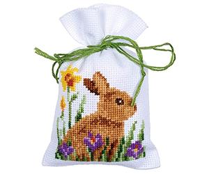 Vervaco Herb Bag Cross Stitch Kit, Cotton, Multicoloured, 8 x 12 cm
