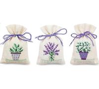 Vervaco Bag Kit Provence - 3-piece Cotton, Multicolour, 8 x 12 x 0.3 cm