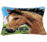 Vervaco Latch Hook Cushion Horse Multi-Colour
