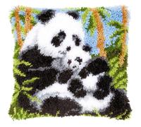 Vervaco Latch Hook Kit Cushion Panda