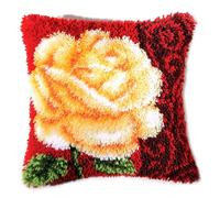 Vervaco Latch Hook Kit Cushion Rose