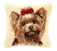 Vervaco Latch Hook Kit Cushion Yorkshire Terrier