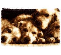 Vervaco Latch Hook Kit: Rug: Dogs Sleeping, NA, 70 x 45cm