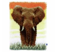 Vervaco Latch Hook Kit: Rug: Elephant in the Savannah