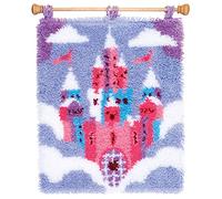 Vervaco Latch Hook Kit: Rug: Fairytale Castle, Cotton, NA, 43 x 51cm / 17.2" x 20.4"