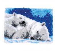 Vervaco Latch Hook Kit Rug Ice Bears