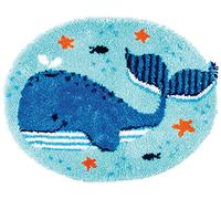 Vervaco Latch Hook Rug Set Outlined, Cotton Acrylic, Multicoloured, 70x56cm