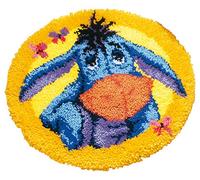 Vervaco Latch Hook Shaped Rug: Eeyore, Acrylic, Multi-Colour, 38 x 2 x 20 cm