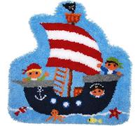 Vervaco Latch Hook Shaped Rug Pirate Ship, Assorted