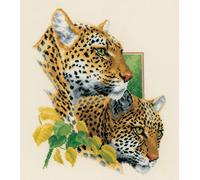 Vervaco Leopard Couple Aida Counted Cross Stitch Kit