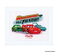 Vervaco Counted Cross Stitch: Lightning McQueen, Acrylic, Multi-Colour, 9 x 1 x 8 cm