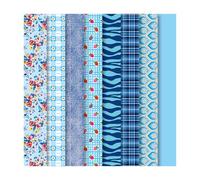 Vervaco Making Couture Fabric Set: Blues - Assorted Designs