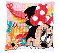 Vervaco Minnie Psst I've a Secret Cushion Cross Stitch Kit, Multi-Colour