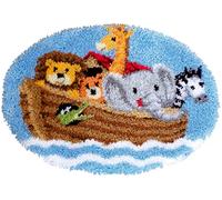 Vervaco Noah's Ark Latch Hook Shaped Rug Kit, Multi-Colour