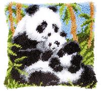 Vervaco Panda Latch Hook Cushion Kit, Multi-Colour