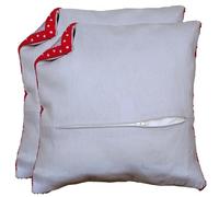 Vervaco Pillow Backing (Set of 2) Cross Stitch Accessories Sewing Supplies DIY Embroidery Cushion Back Grey ca. 18" x 18" Craft Activities Decorative Pillow Covers