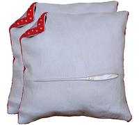 Vervaco Pillow Backing (Set of 2) Cross Stitch Accessories Sewing Supplies DIY Embroidery Cushion Back Grey ca. 18" x 18" Craft Activities Decorative Pillow Covers