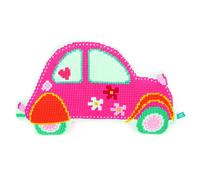 Vervaco "Pink Car Shaped Cross Stich Cusion