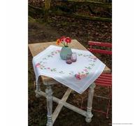Vervaco PN-0164449 Printed Tablecloth Cross Stitch Set, Multi-Colour, 80 x 80 cm